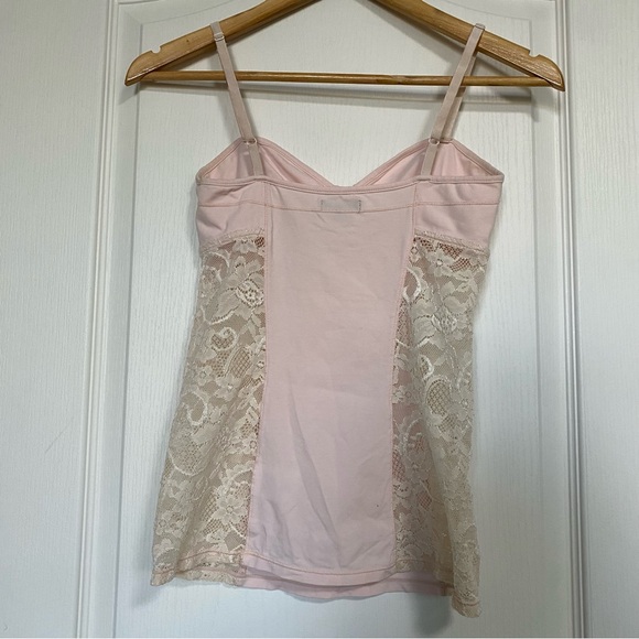 Aritzia Talula Light Pink Bustier Tank Top with Lace Size S - Picture 4 of 7